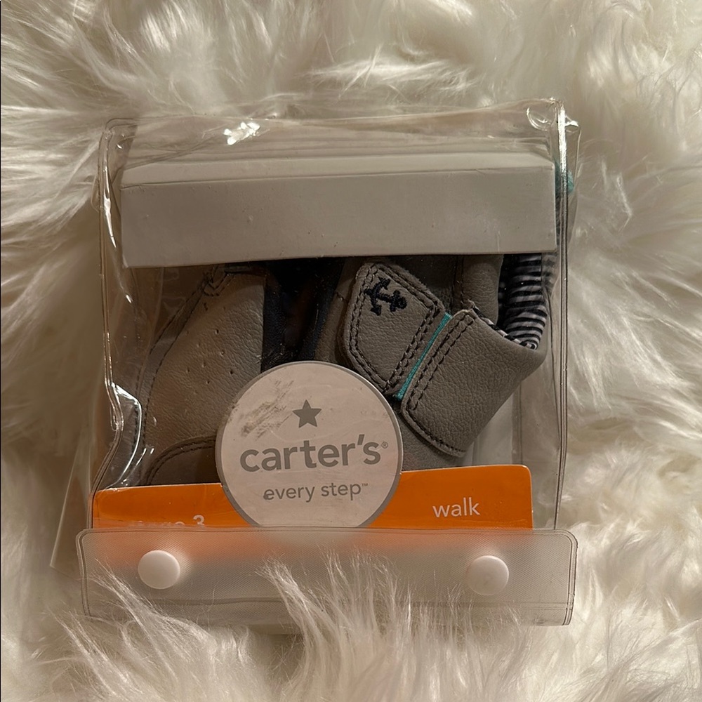 Carter's Every Step Gray Baby Shoes